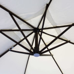 VICTOR - ombrellone da giardino decentrato in legno