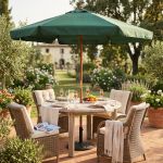 DOMINUS - ombrellone rotondo da giardino palo centrale in legno 3 m