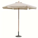 DOMINUS - ombrellone rotondo da giardino palo centrale in legno 2,5 m
