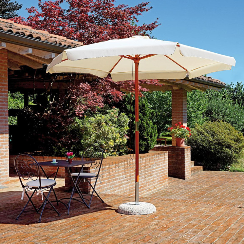 DOMINUS - ombrellone da giardino palo centrale in legno