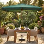 DOMINUS - ombrellone da giardino palo centrale in legno 2 x 3 m