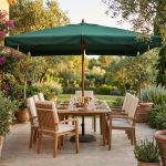 DOMINUS - ombrellone da giardino palo centrale in legno 3 x 4 m