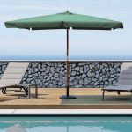 DOMINUS - ombrellone da giardino palo centrale in legno 3 x 4 m