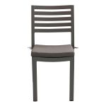 DEXTER - set tavolo in alluminio cm 200/300 x 100 x 74 h con 4 sedie e 2 poltrone Dexter