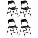 LUCIE - sedia pieghevole salvaspazio set da 4 monocolor