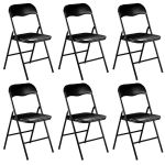 LUCIE - sedia pieghevole salvaspazio set da 6 monocolor