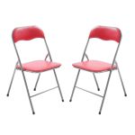 LUCIE - sedia pieghevole salvaspazio set da 2 opaca