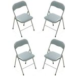LUCIE - sedia pieghevole salvaspazio set da 4 opaca