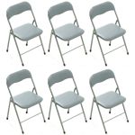 LUCIE - sedia pieghevole salvaspazio set da 6 opaca
