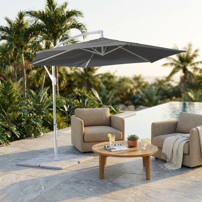 DELPHINUS - ombrellone da giardino decentrato