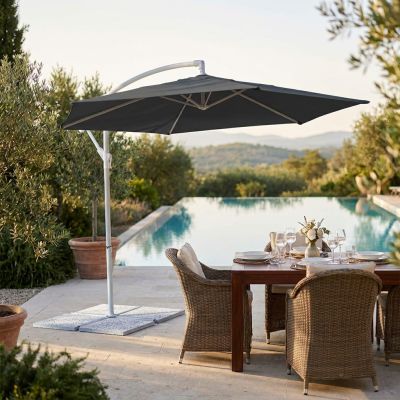 DELPHINUS - ombrellone da giardino decentrato