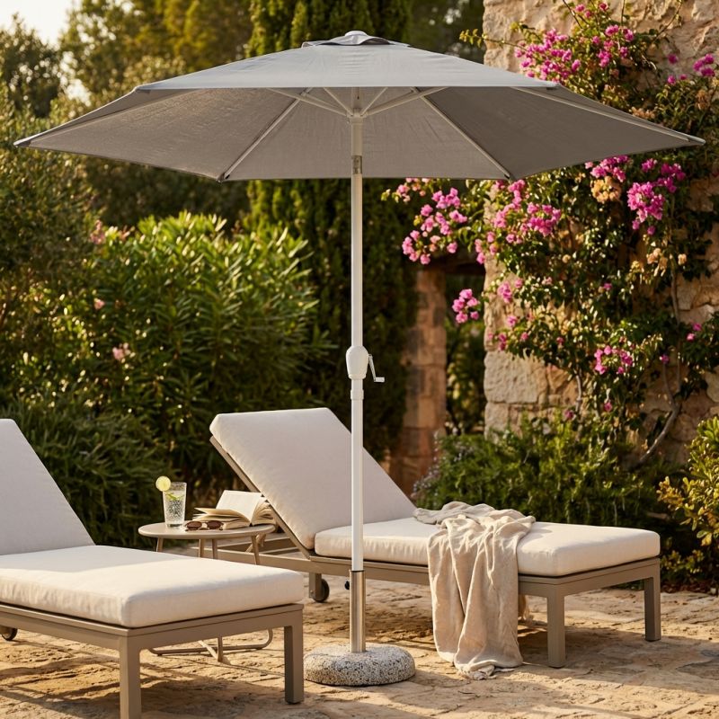 MARITUS - ombrellone tondo da giardino palo centrale 3 m