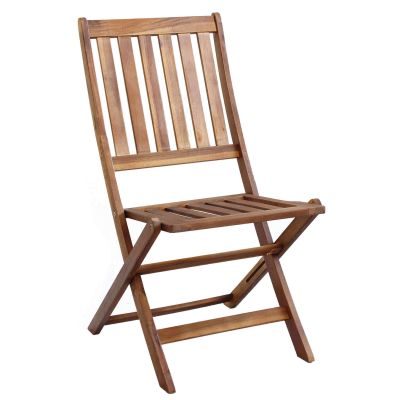 AARON - set tavolo in alluminio e teak cm 80 x 80 x 74 h con 2 sedie Dresda