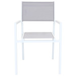 OMEN - set tavolo in alluminio cm 150 x 90 x 74 h con 4 sedie e 2 poltrone Aulus