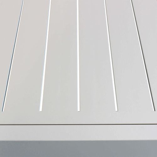 DEXTER - set tavolo in alluminio cm 200/300 x 100 x 74 h con 4 sedie e 2 poltrone Dexter