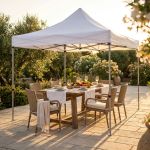 VIRIDIS - gazebo pieghevole e richiudibile completo di sacca protettiva in alluminio