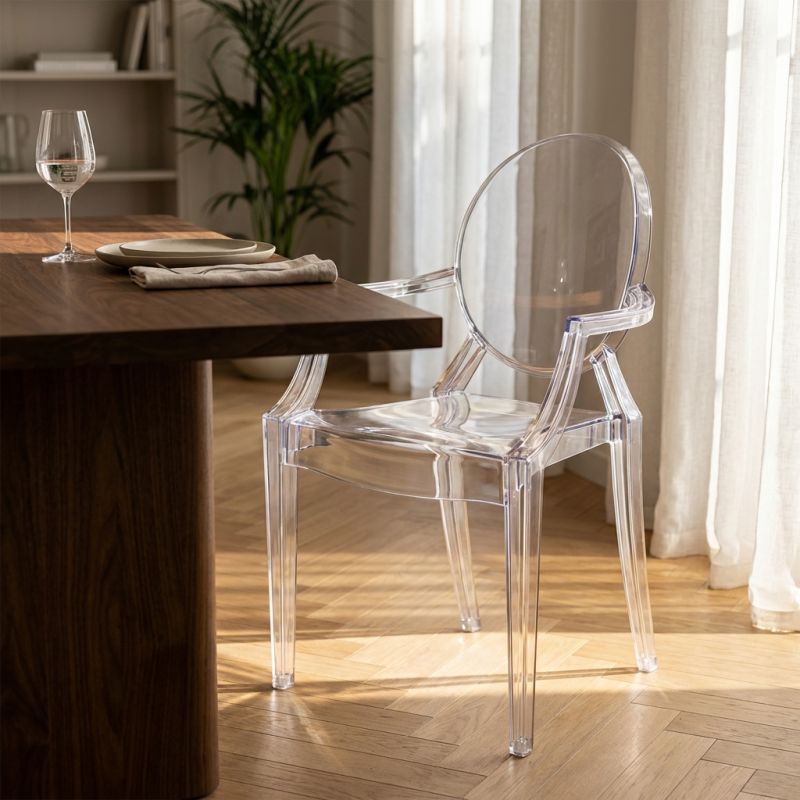 JULIE - poltrona in policarbonato trasparente