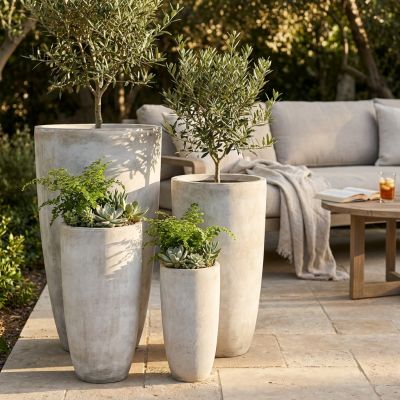 JOAQUIN - set di 4 vasi da giardino