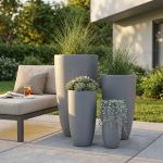 JOAQUIN - set di 4 vasi da giardino