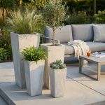 MARGHE - set di 4 vasi da giardino