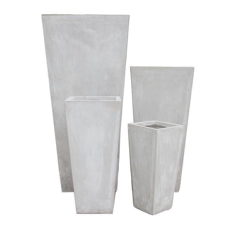 MARGHE - set di 4 vasi da giardino