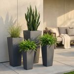 MARGHE - set di 4 vasi da giardino