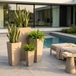 MARGHE - set di 4 vasi da giardino