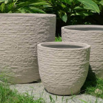 set di 3 vasi da giardino