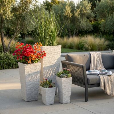 GIGLI - set di 4 vasi da giardino