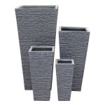 GIGLI - set di 4 vasi da giardino