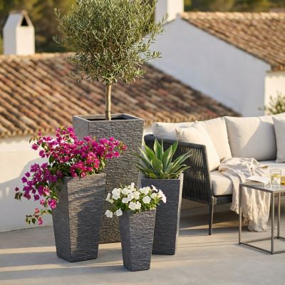 GIGLI - set di 4 vasi da giardino