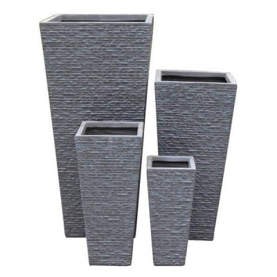 GIGLI - set di 4 vasi da giardino