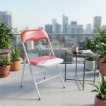 LUCIE - sedia pieghevole salvaspazio bicolor