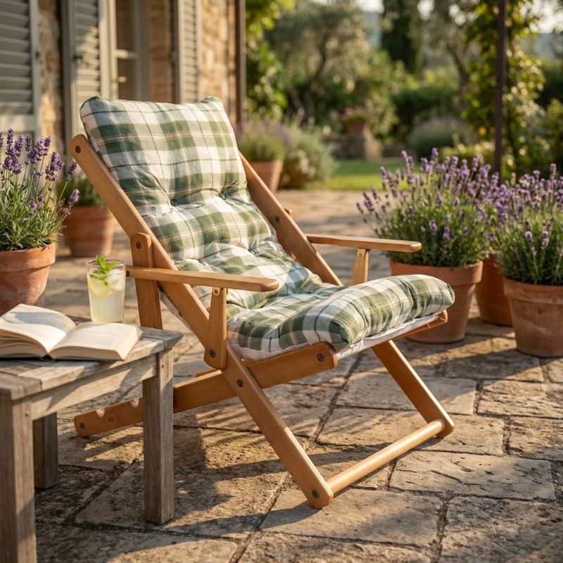 FAGGI - poltrona sdraio 3 posizioni completo di cuscino