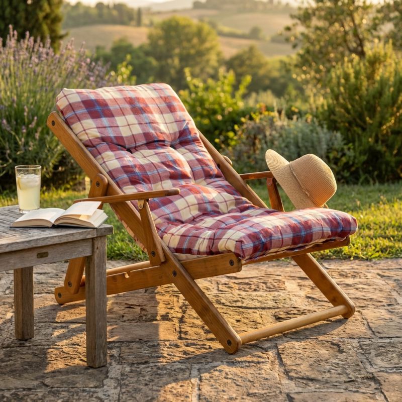 FAGGI - poltrona sdraio 3 posizioni completo di cuscino