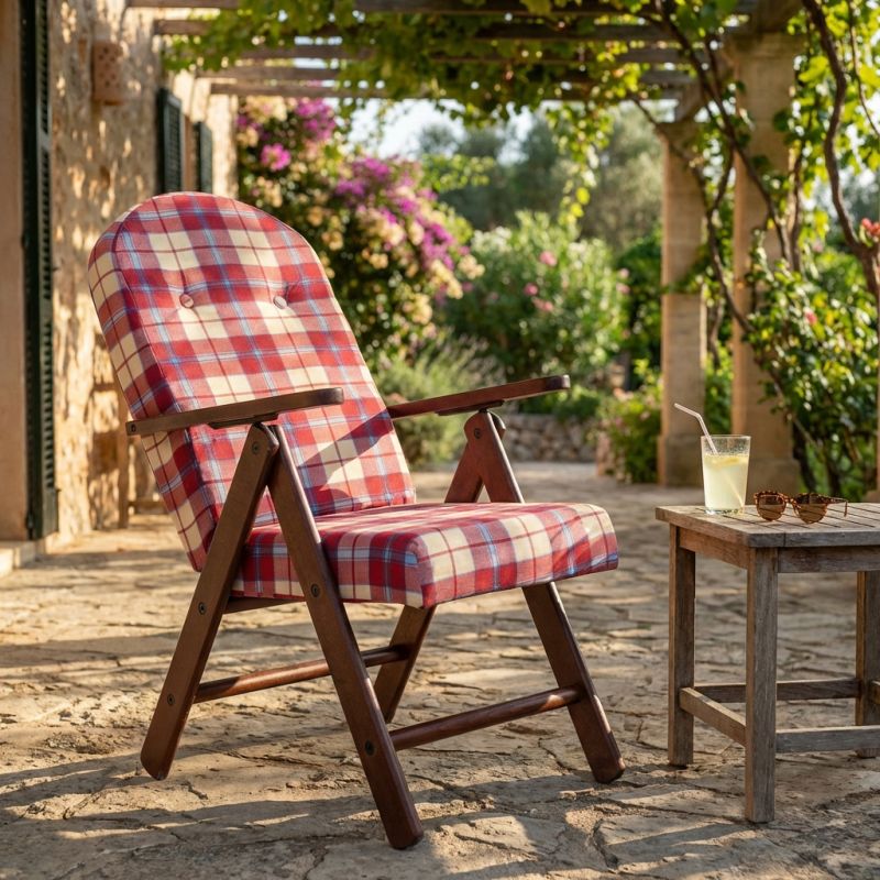 FAGGI PRO - poltrona sdraio 4 posizioni completo di cuscino