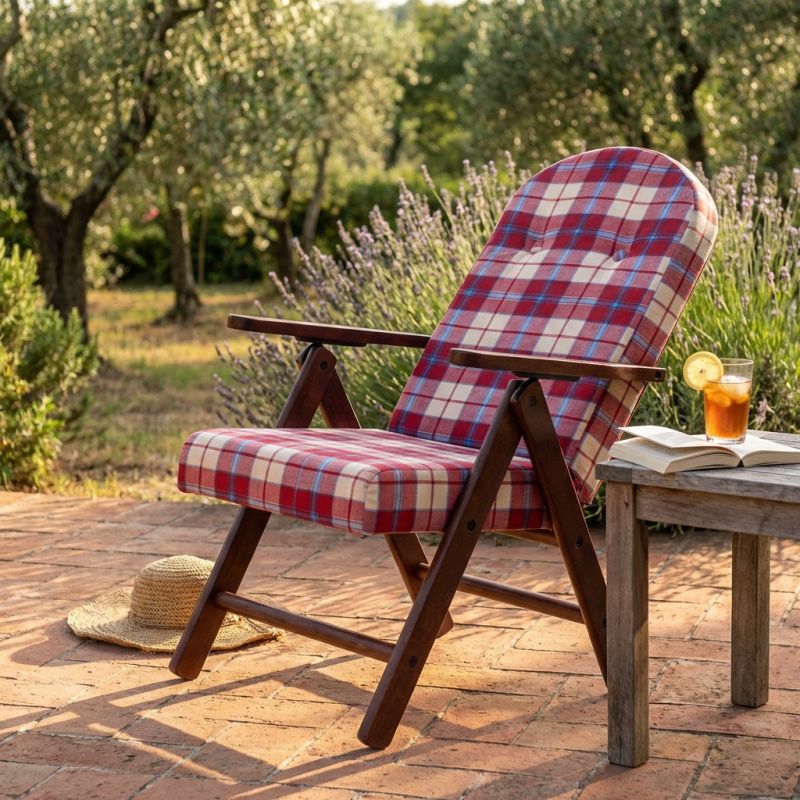 FAGGI PRO - poltrona sdraio 4 posizioni completo di cuscino