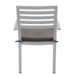 DEXTER - set tavolo in alluminio cm 160/240 x 90 x 75 h con 4 poltrone Dexter