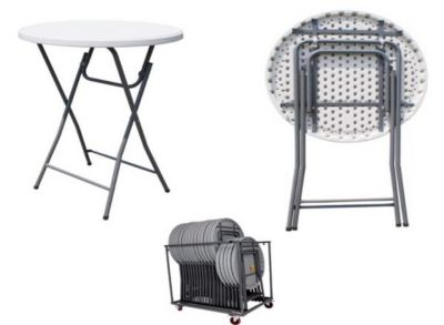 tavolo catering alto tondo 60