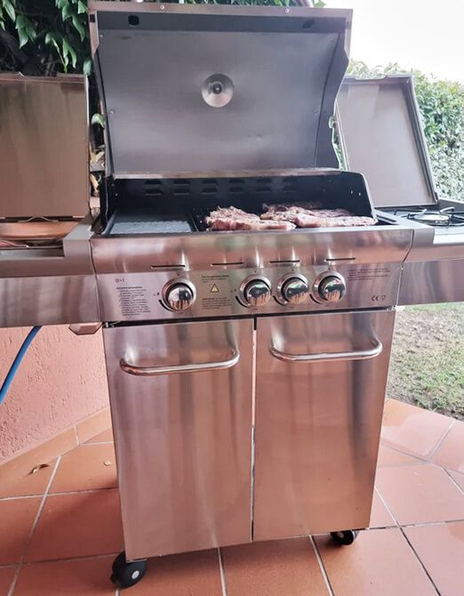 STARK - Barbecue a gas 3 fuochi + 1 esterno