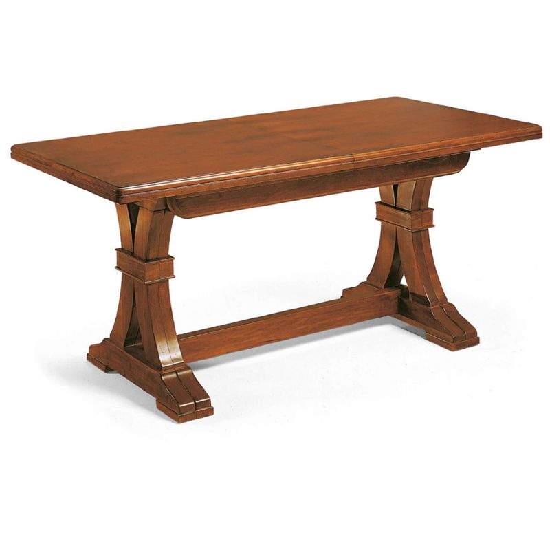 DUSTIN - tavolo da pranzo allungabile in legno massello cm 85 X 180/225/270/315/360