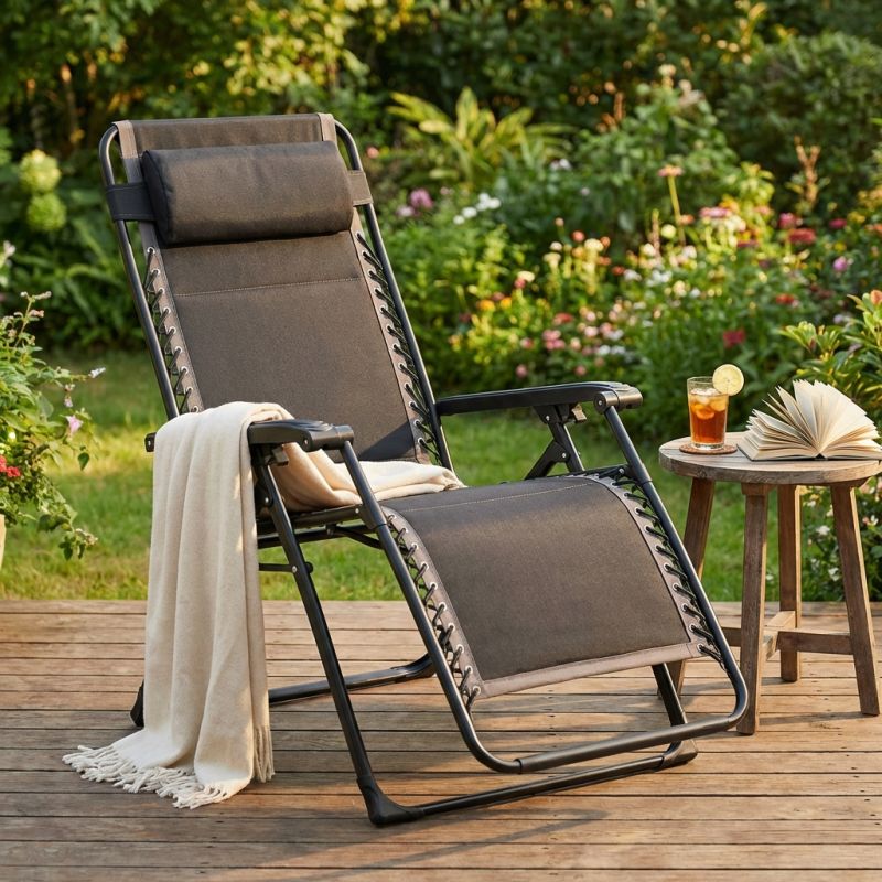 DIVES XL - sdraio pieghevole xl struttura in acciaio