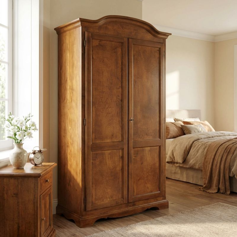 HECTOR - armadio 2 ante in legno massello 197