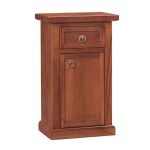 KALEB - mobile portatelefono in legno massello cm 46 x 31 x 76 h