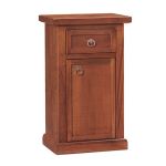 KALEB - mobile portatelefono in legno massello cm 46 x 31 x 76 h