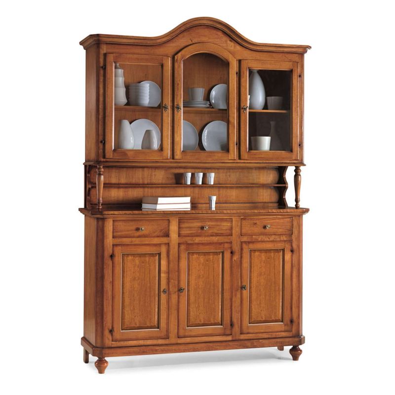 KYLIE - credenza con vetrina in legno massello