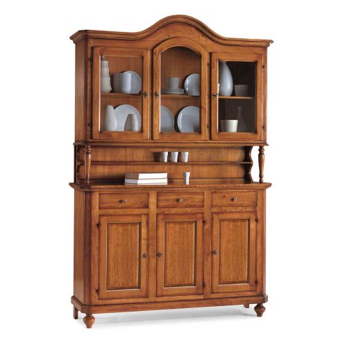 KYLIE - credenza con vetrina in legno massello