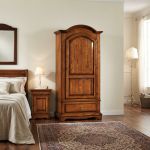 CHRISTIAN - armadio 1 anta in legno massellox196