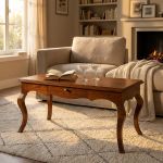 DOUGLAS - tavolino in legno massello cm 100 X 50 X 45