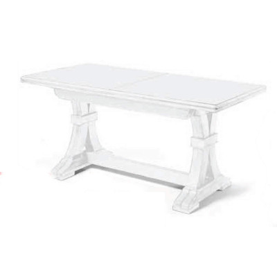 DUSTIN - tavolo da pranzo allungabile in legno massello cm 85 X 180/225/270/315/360